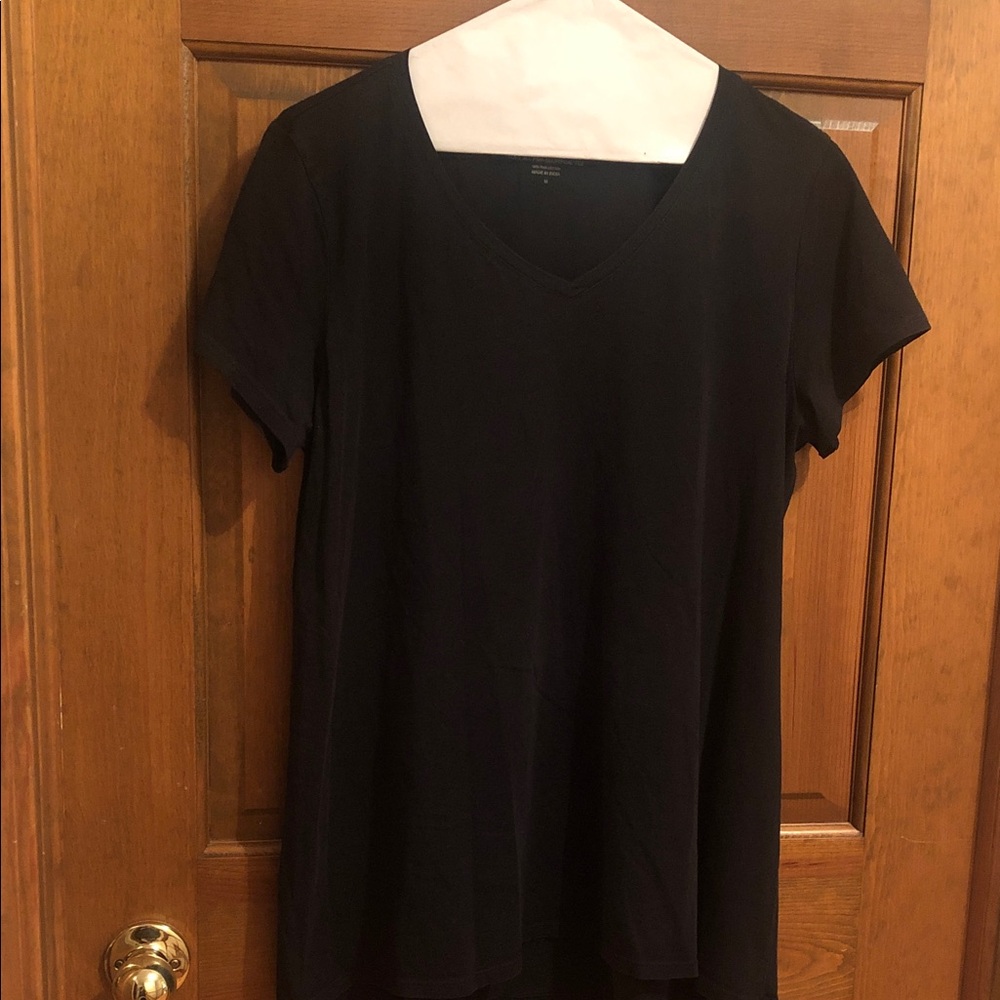 Black V-Neck Women’s Top